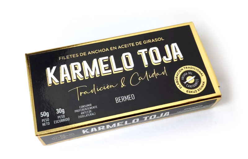 Anchoa Selecta Karmelo Toja Pandereta 50 gramos y 200 gramos - Imagen 2